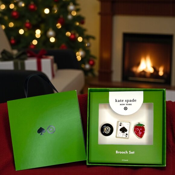 Kate Spade Iconic Charm Broaches (pins) (NIB) - Picture 1 of 2
